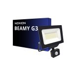 Noxion LED Projektør Beamy G3 50W 5500lm 110D - 830 Varm Hvid | IP44 - Bevægelses- og Lyssensor - Symmetrisk