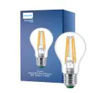 Philips Master Ultra Efficient LED E27 P&aelig;re Filament Klar 4W 840lm - 827 Ekstra Varm Hvid | D&aelig;mpbar - Erstatter 60W