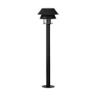 Eglo Piedestallampe Chiappera Stål Sort | 330mm - IP54 - Egnet til 1x E27